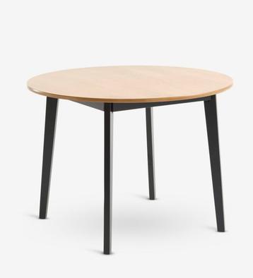 JYSK eettafel JEGIND Ø105 eiken/zwart beschikbaar voor biedingen