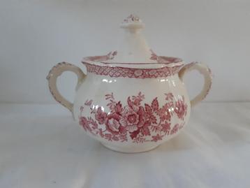 Mason's Pink Stratford: suikerpot met deksel beschikbaar voor biedingen