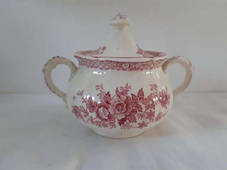 Mason's Pink Stratford: suikerpot met deksel, Antiek en Kunst, Antiek | Servies los, Ophalen of Verzenden