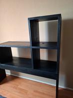 Te koop zwart geverfd open meubel van steigerhout., Huis en Inrichting, Kasten | Boekenkasten, Ophalen, 150 tot 200 cm, Zo goed als nieuw