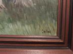 Olieverfschilderij De Treek, J. de Boer, Antiek en Kunst, Kunst | Schilderijen | Klassiek, Ophalen of Verzenden