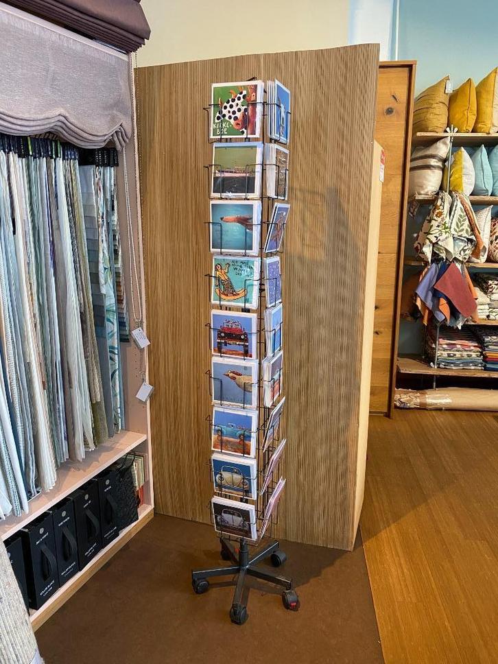 Showroommodel draaibare kaartmolen zilver 36 vakjes, Huis en Inrichting, Overige Huis en Inrichting, Gebruikt, Ophalen