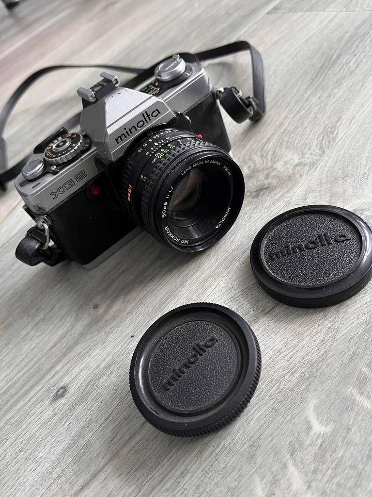 Minolta XG-2 35mm Spiegelreflexcamera, Audio, Tv en Foto, Fotocamera's Analoog, Ophalen, Gebruikt, Spiegelreflex, Minolta