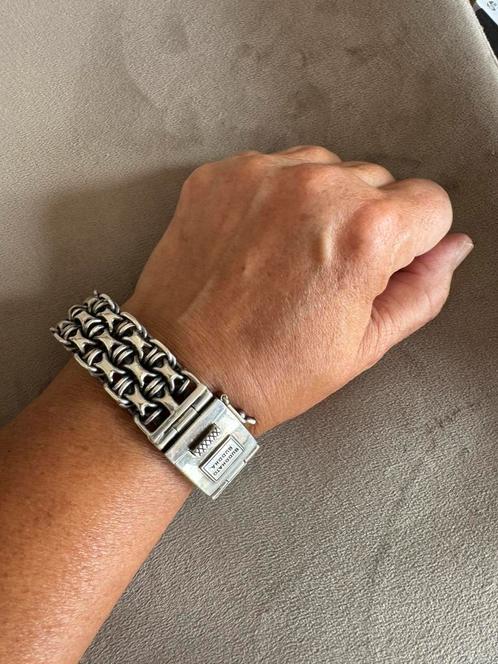 Buddha to Buddha Bawon 19 cm, Sieraden, Tassen en Uiterlijk, Armbanden, Zo goed als nieuw, Zilver, Zilver, Ophalen of Verzenden