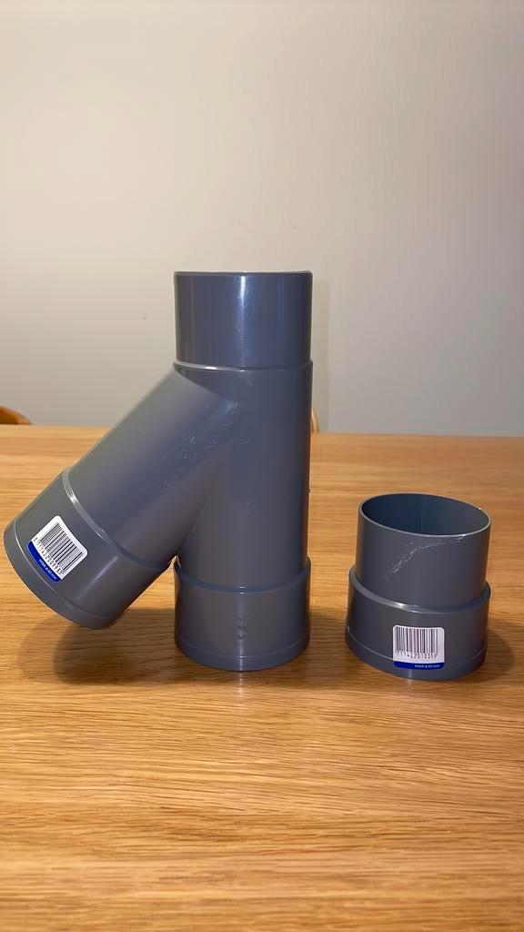 Martens PVC T-stuk & verbindingsstuk 80mm, Doe-het-zelf en Verbouw, Buizen en Afvoer, Nieuw, Afvoer, Pvc, Minder dan 2 meter, 80 mm of meer