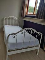 Meisjesbed 90x200 cm, Huis en Inrichting, Slaapkamer | Bedden, Ophalen, 90 cm, Eenpersoons, Wit