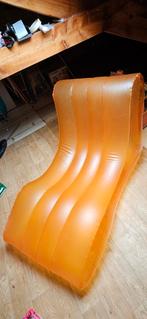 Oranje Opblaasbare Relax Stoel, Tuin en Terras, Ligbedden, Ophalen of Verzenden, Nieuw, Plastic