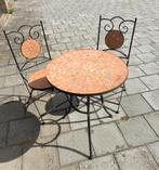Leuk bistro setje - gebruikte staat, Tuin en Terras, Ophalen, Gebruikt, Overige materialen, 2 zitplaatsen