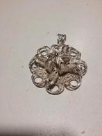 antieke zilveren filigree hanger, Verzenden, Zilver, Hanger