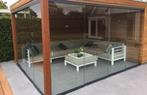 2 stuks 4 delige glazen schuifwanden voor serre/ aanbouw, Ophalen, 225 cm of meer, Aluminium, Zo goed als nieuw