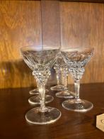 6 Maastrichts kristal Eissenloeffel bitterglas 10,5 cm hoog, Ophalen of Verzenden