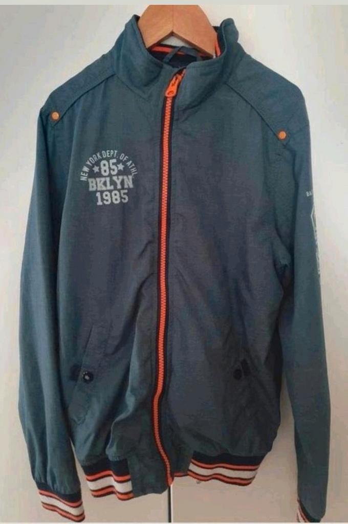 Soho zomerjas 152 jongen grijs blauw tussenjas, Kinderen en Baby's, Kinderkleding | Maat 152, Zo goed als nieuw, Jongen, Jas, Ophalen of Verzenden