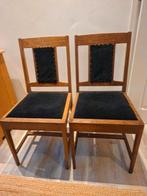 Vintage eiken stoelen., Antiek en Kunst, Ophalen of Verzenden