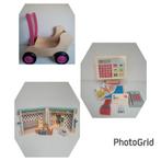 3 x houten speelgoed, Kinderen en Baby's, Speelgoed | Houten speelgoed, Meubelstuk of Keukentje, Zo goed als nieuw, Ophalen