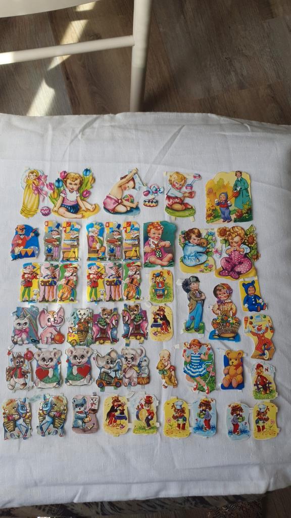 Vintage Poezieplaatjes Jaren 50, Verzamelen, Poppetjes en Figuurtjes, Zo goed als nieuw, Ophalen of Verzenden