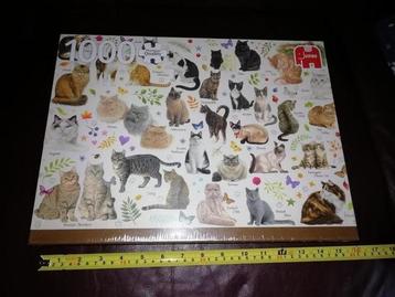 Legpuzzel Franciens katten, 1000 stukjes, nog in de folie  beschikbaar voor biedingen