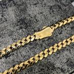 14k gouden cuban schakel ketting nieuw italy
