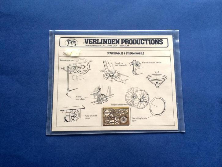 Verlinden	306	Crank Handles & Steering Wheels	1/35, Hobby en Vrije tijd, Modelbouw | Figuren en Diorama's, Nieuw, 1:35 tot 1:50