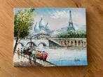 Olieverf schilderijtje uit Parijs. Montmartre. Nieuwstaat, Antiek en Kunst, Ophalen of Verzenden