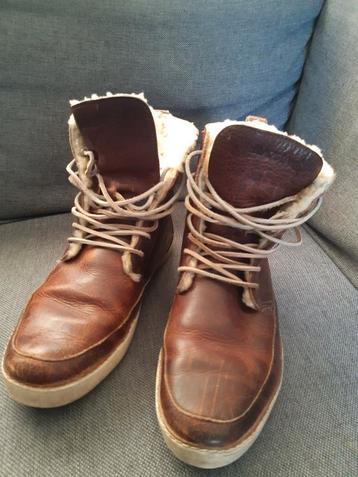 blackstone mt 43 hoge heren schoenen gevoerd leer bruin beschikbaar voor biedingen