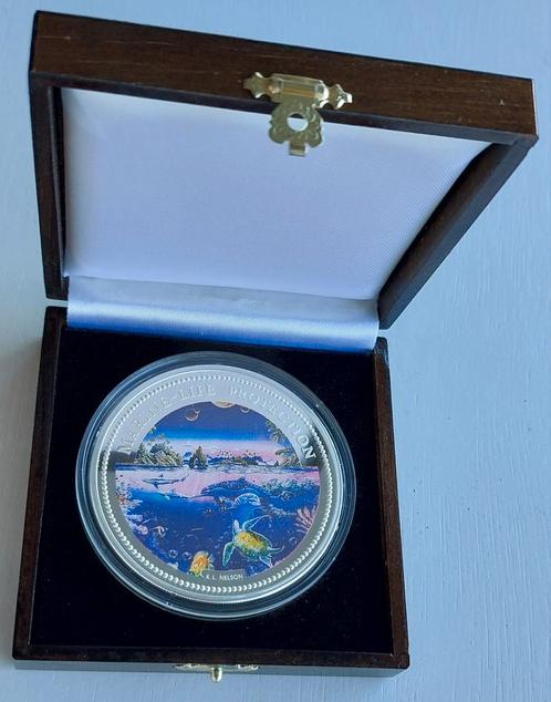 Zilveren 5 oz $20 Marine Live Protection proof 1994., Postzegels en Munten, Munten | Oceanië, Setje, Zilver, Ophalen of Verzenden