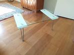 Moderne glazen salontafel, Ophalen, Gebruikt, 50 tot 100 cm, 50 tot 100 cm