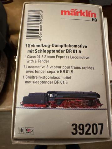Märklin HO BR 01.5 Stoomlocomotief met Sleeptender 39207 beschikbaar voor biedingen