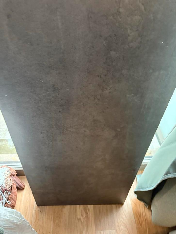 Ikea Ekbacken Werkblad - Zwart Laminaat, Doe-het-zelf en Verbouw, Hout en Planken, Gebruikt, Overige houtsoorten, Minder dan 25 mm