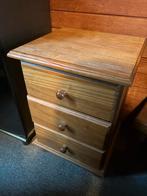 Houten ladekast met 3 en 5 laden, Huis en Inrichting, Kasten | Ladekasten, Ophalen, Minder dan 50 cm, Gebruikt, 3 of 4 laden