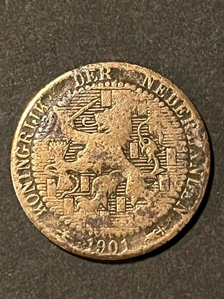 1 cent Wilhelmina uit 1901, Postzegels en Munten, Munten | Nederland, 1 cent, Koningin Wilhelmina, Ophalen of Verzenden
