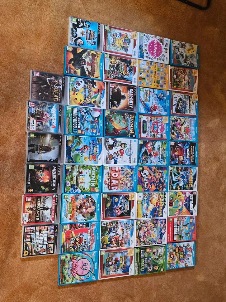 Gamecollectie Wii U, Wii, PS3 - Alles in één koop!, Spelcomputers en Games, Games | Overige, Gebruikt, Overige genres, 3 spelers of meer