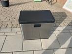2-delige RVS Prullenbak met Pedaal, Gebruikt, Met pedaal, Ophalen of Verzenden, Rvs