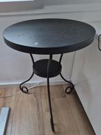 Ikea Noresund bijzettafel zwart 65 cm hoog, Doorsnede 49cm, Ophalen, Zo goed als nieuw, Rond, Metaal of Aluminium