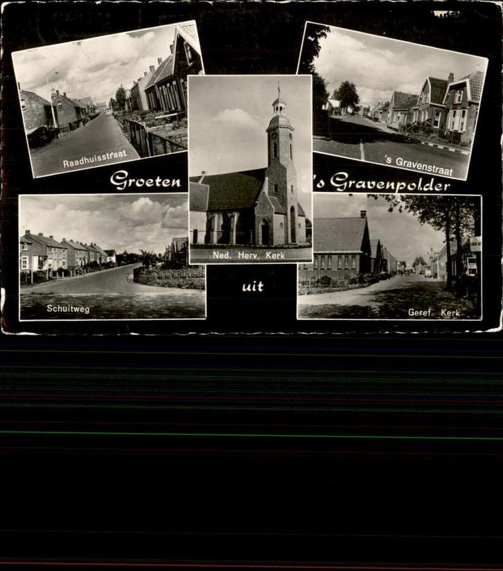 's Gravenpolder 5 afb. st 1971, Verzamelen, Ansichtkaarten | Nederland, Gelopen, Zeeland, 1960 tot 1980, Verzenden