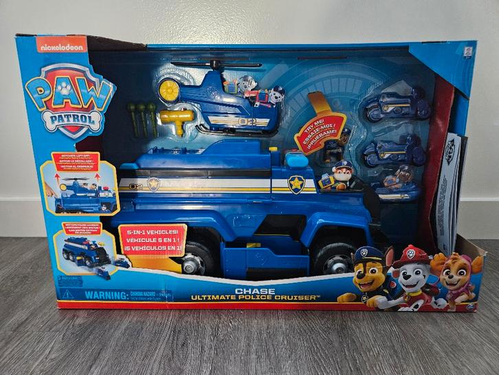 Paw Patrol Chase Ultimate 5 in 1 Police Cruiser, Kinderen en Baby's, Speelgoed | Actiefiguren, Zo goed als nieuw, Ophalen of Verzenden