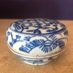 Antiek Chinees Porseleinen Zalf Doosje “Double happiness”, Antiek en Kunst, Antiek | Keramiek en Aardewerk, Ophalen of Verzenden