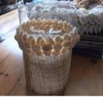 Riviera maison windlicht met schelpen, Ophalen, Zo goed als nieuw, Rond, Glas