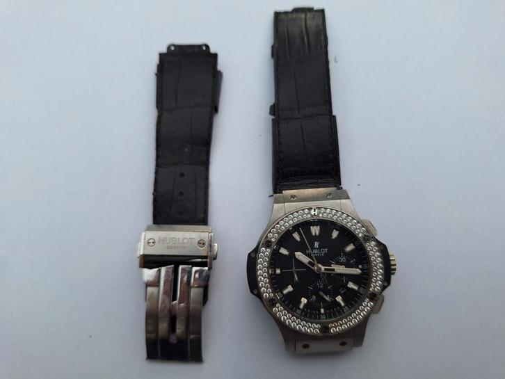 Hublot Hub 4100 Big Bang Factory Diamond., Sieraden, Tassen en Uiterlijk, Horloges | Heren, Gebruikt, Polshorloge, Overige merken