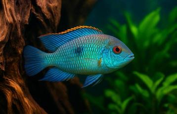 Jonge blauwe acara’s  -Andinoacara pulcher - Electric Blue beschikbaar voor biedingen