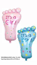 Its a girl folie ballon, Ophalen of Verzenden, Nieuw, Versiering
