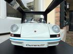 1:18 Porsche 911 Carrera RS 2.7 wit-blauw 1973 Autoart 78052, Auto, Autoart, Ophalen of Verzenden, Zo goed als nieuw