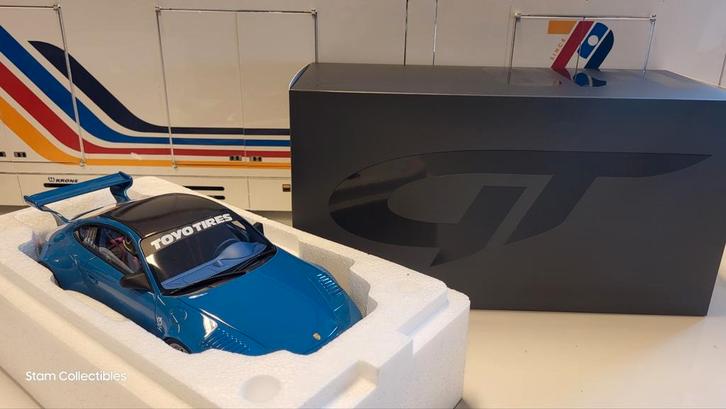 GT Spirit Porsche 911 997 Old & New Bodykit SEMA Blue - 2016, Hobby en Vrije tijd, Modelauto's | 1:18, Zo goed als nieuw, Auto