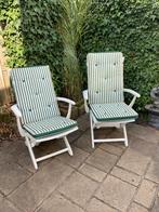 2 originele Triconfort tuinstoelen incl. kussens, Tuin en Terras, Ophalen, Gebruikt, Kunststof, Verstelbaar