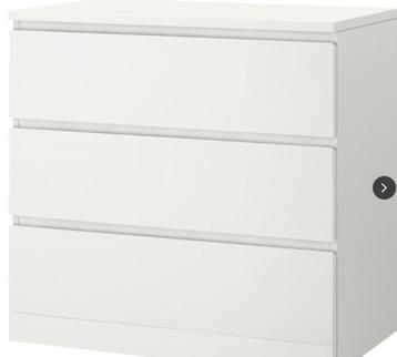 GURSKEN chest/3 drw 69x67 light beige