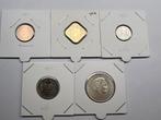 Suriname. Jaarset 1962. 1-5-10-25 Cent + 1 Zilveren Gulden, Ophalen of Verzenden, Koningin Juliana