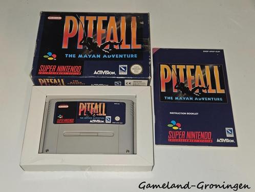 Pitfall The Mayan Adventure (SNES) Compleet, Spelcomputers en Games, Games | Nintendo Super NES, Gebruikt, 1 speler, Ophalen of Verzenden