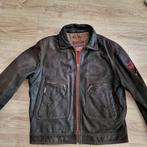 Donkervoort leren jas maat Xl. Bruin leer, afneembare kraag., Donkervoort, Bruin, Maat 56/58 (XL), Ophalen of Verzenden