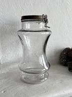 Grote Franse glazen unieke beugelpot weckfles voorraadpot, Antiek en Kunst, Curiosa en Brocante, Ophalen of Verzenden