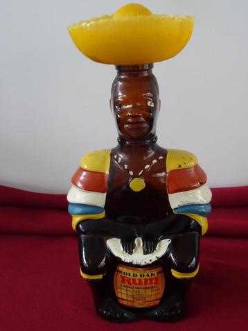 Old Oak Rum fles Limbo drummer vintage rum drankfles '70  beschikbaar voor biedingen