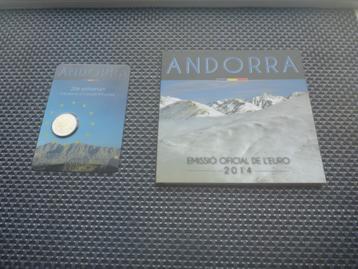 Andorra 2014 , Jaarset + 2 euro Coincard beschikbaar voor biedingen